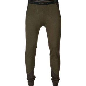 Hrkila Base Warm Long Johns Willow green/Shadow brown