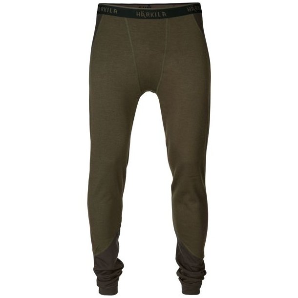Hrkila Base Warm Long Johns Willow green/Shadow brown