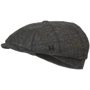 Hrkila Benmore Baker Boy Cap Charcoal Grey