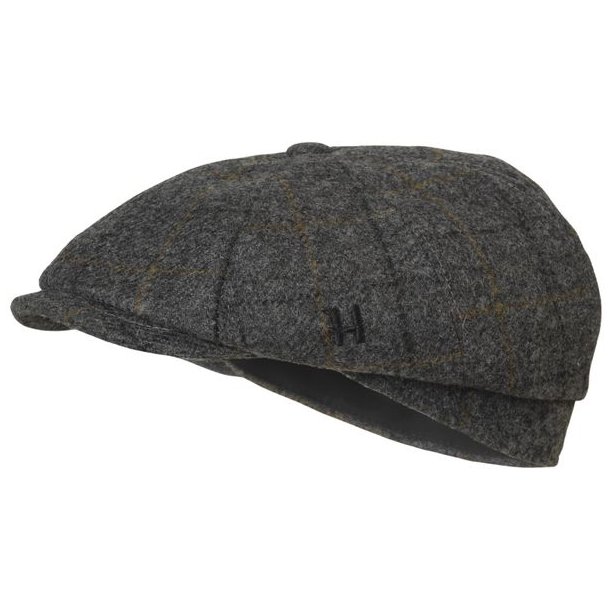 Hrkila Benmore Baker Boy Cap Charcoal Grey