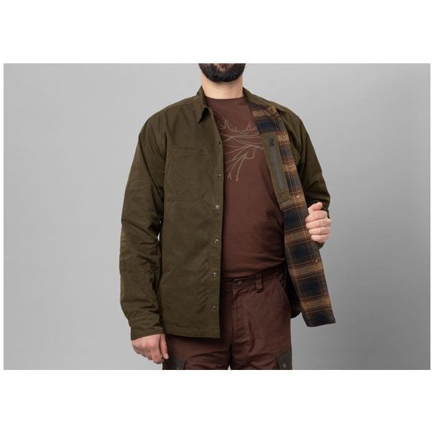 Hrkila Eirik Reversible Skjorte Jakke Willow Green/Burgundy