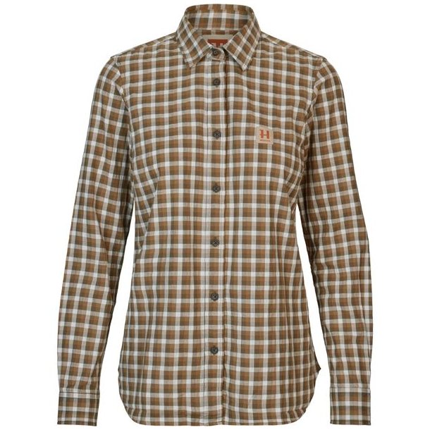 Hrkila Fjell Skjorte W Dark Olive Check
