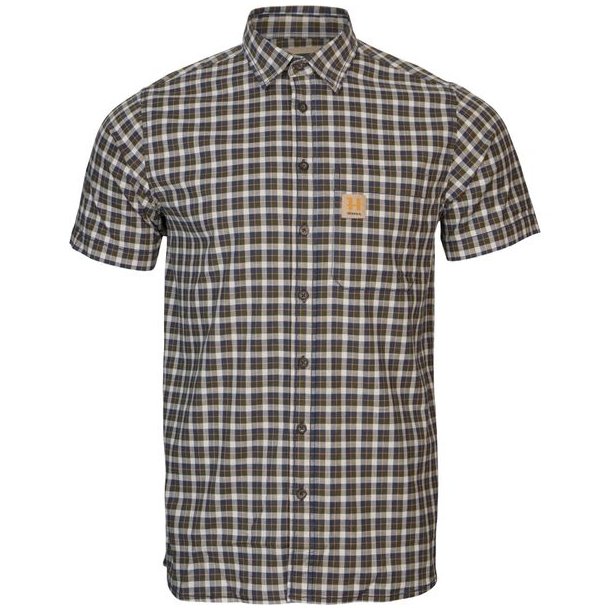 Hrkila Fjell S/S Skjorte Naval Blue Check