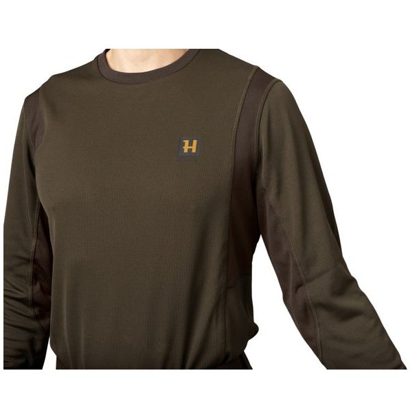 Hrkila Forest Hunter L/S T-Shirt Hunting Green / Shadow Brown