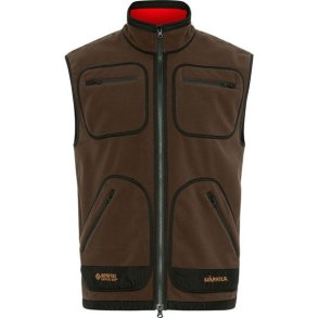 Hrkila Kamko Fleece Vest Brown/Red