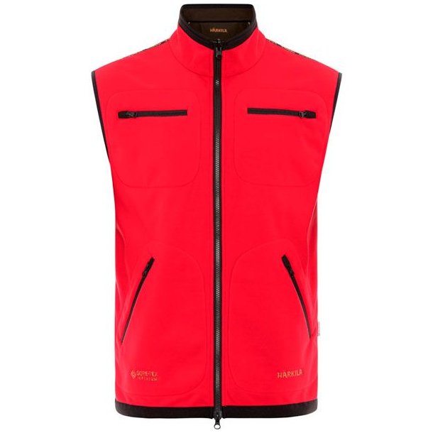 Hrkila Kamko Fleece Vest Brown/Red