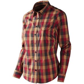 Hrkila Lara Lady Skjorte Red/Black check