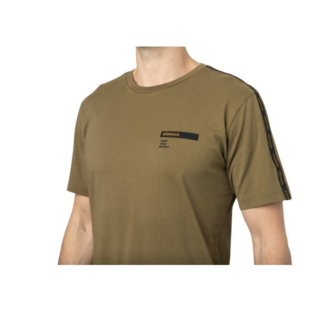 Hrkila Logo Band T-Shirt Dark Antique Bronze
