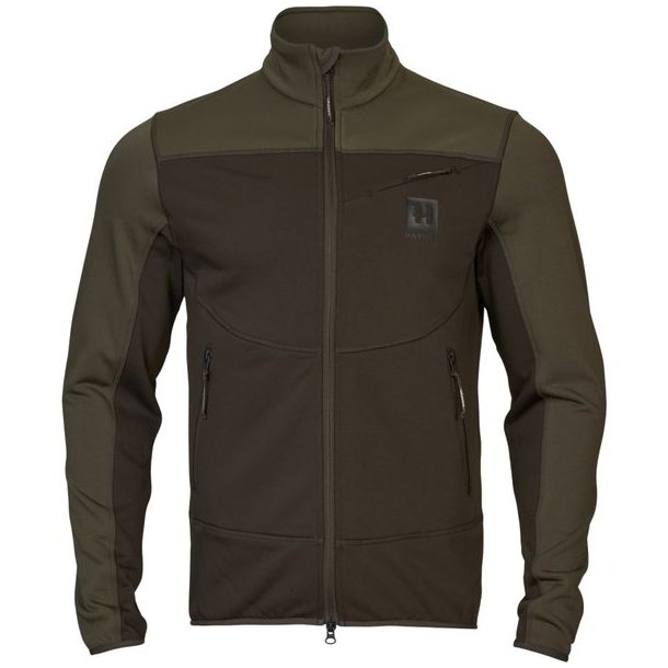 Hrkila Olaf Fleece Jakke Shadow Brown/Forest Night