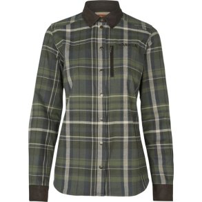 Hrkila Pajala L/S Skjorte W Olive Check
