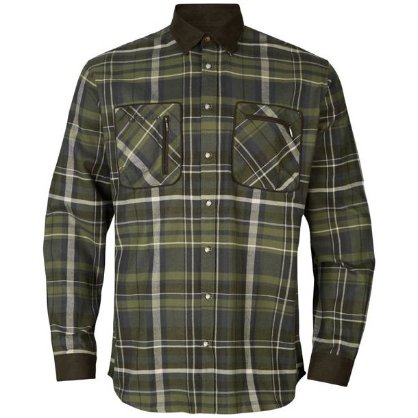 Hrkila Pajala Skjorte Olive Check