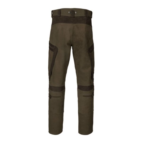Hrkila Pro Hunter Leather Trousers Willow Green
