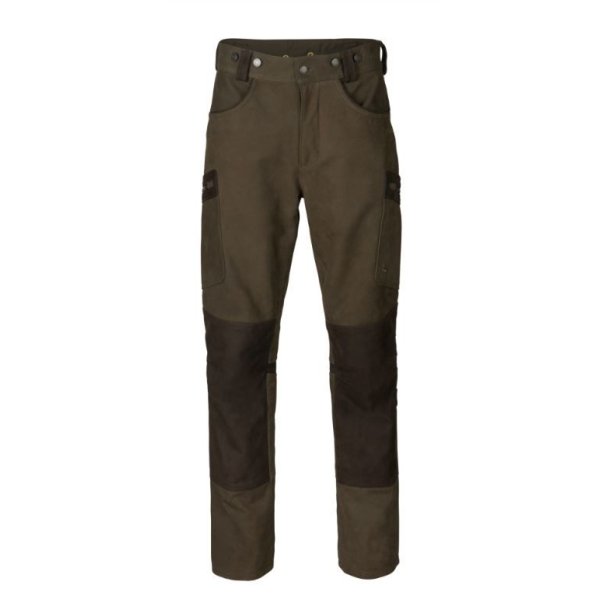Hrkila Pro Hunter Leather Trousers Willow Green