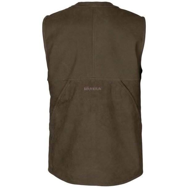 Hrkila Pro Hunter Leather Waistcoat Willow Green