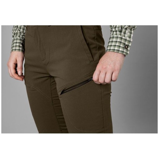 Hrkila Retrieve Light Bukser Women Dark Warm Olive