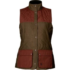 Hrkila Retrieve Vest Women Dark Warm Olive/Burgundy