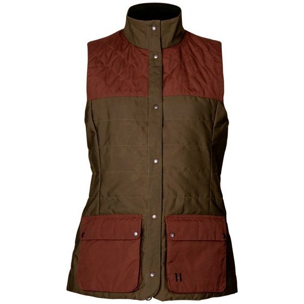 Hrkila Retrieve Vest Women Dark Warm Olive/Burgundy