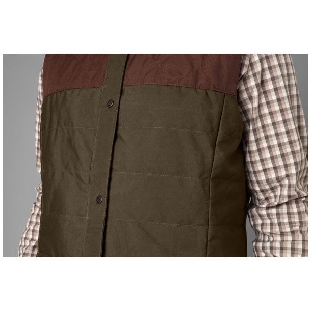 Hrkila Retrieve Vest Women Dark Warm Olive/Burgundy