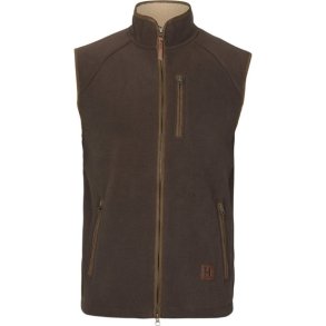Hrkila Sandhem Sherpa Fleece Vest Demitasse Brown