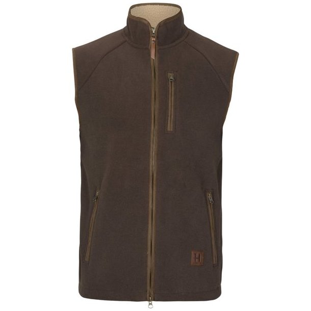 Hrkila Sandhem Sherpa Fleece Vest Demitasse Brown