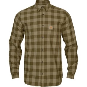Hrkila Scandinavian Skjorte Dark Olive Check