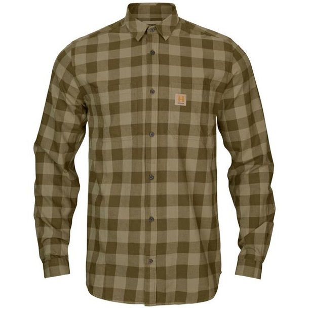 Hrkila Scandinavian Skjorte Dark Olive Check