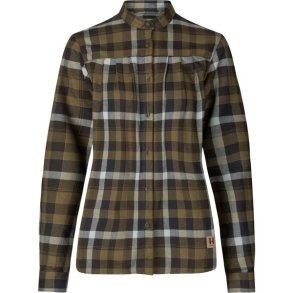 Hrkila Sigrid Skjorte Women Willow Green / Phantom