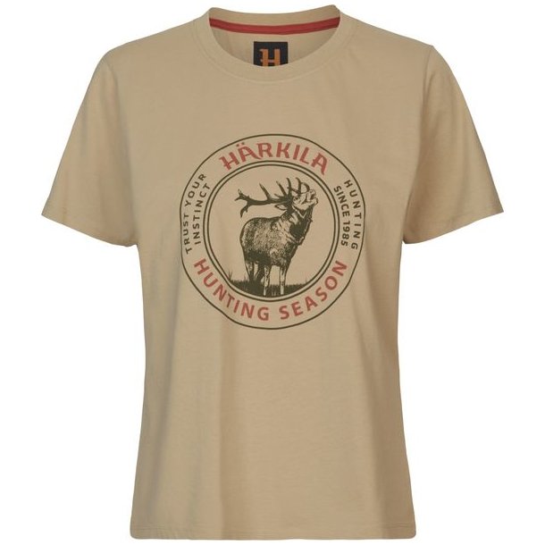 Hrkila Stag Badge T-Shirt W Sand