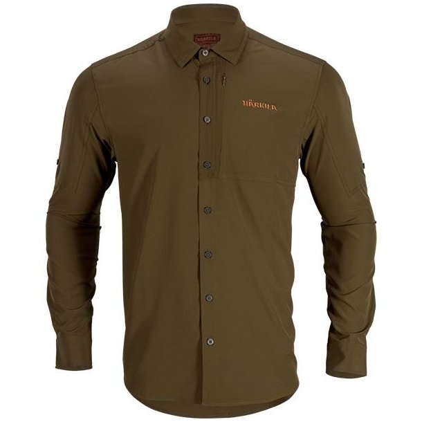 Hrkila Trail L/S Skjorte Willow Green