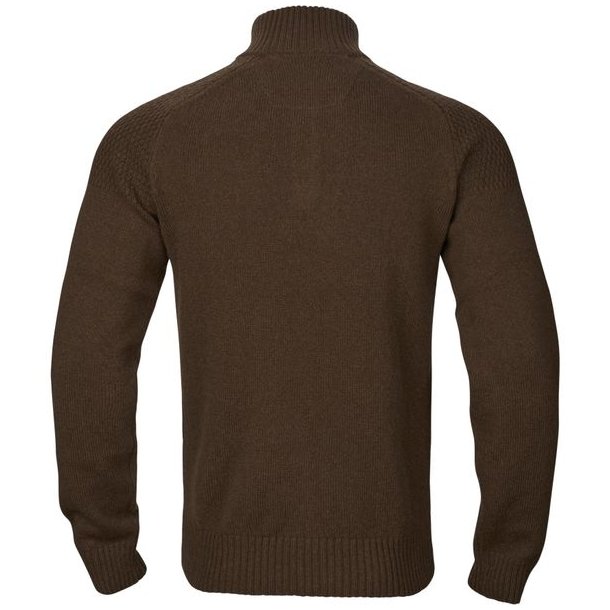 Hrkila Vincent Merino Half Zip Pullover Demitasse Brown
