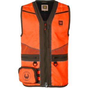 Hrkila Wildboar Pro Blaze Safety Vest Orange Blaze / Brown