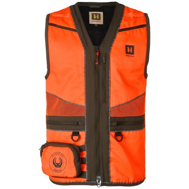 Hrkila Wildboar Pro Blaze Safety Vest Orange Blaze / Brown