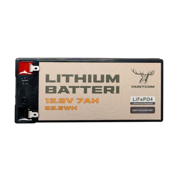 Huntcom 12V 7Ah Genopladeligt Lithium batteri
