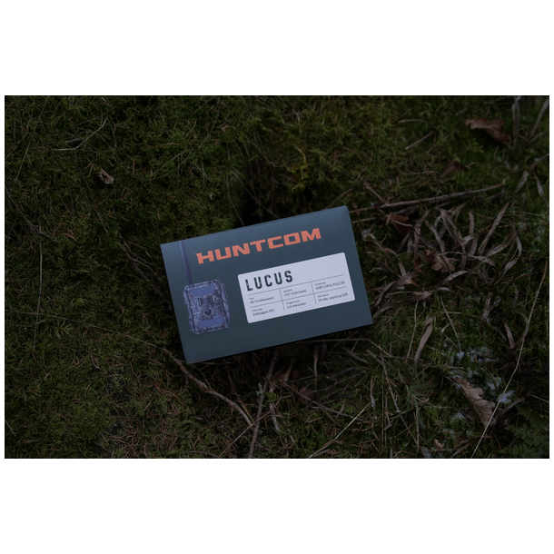 Huntcom Lucus 4G-Vildtkameras�t inkl J�ger-SIM, SD-Kort, 12V-Lithiumbatteri (LiFePO4) og Kabel