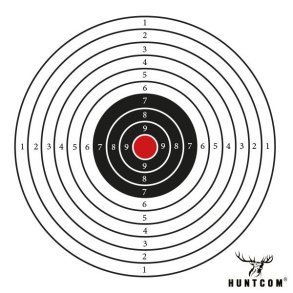 Huntcom Skydeskive Classic 1-10 50stk