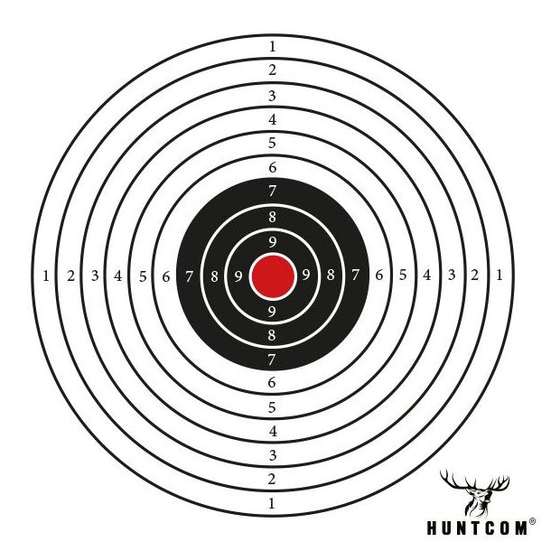 Huntcom Skydeskive Classic 1-10 50stk