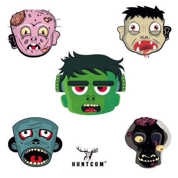 Huntcom Zombie Skydeskive 50stk