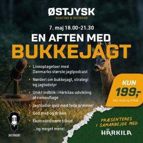 Jagtradio Live hos �stjysk Hunting & Outdoor 7. maj 2026 kl. 18.00-21.30
