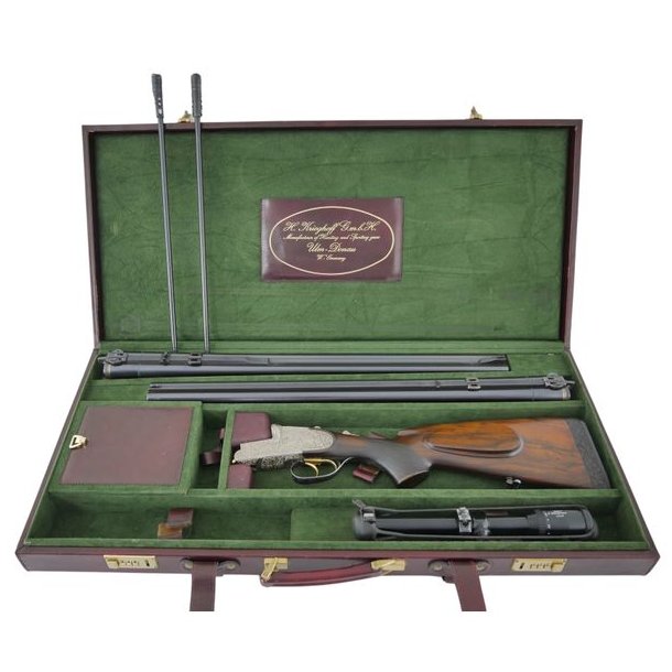 Krieghoff Neptun Drliling Med 2 lb & 2 indstikspiber Samt Zeiss Kikkert