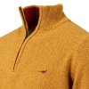 Laksen Brompton Lambswool Zip-Neck Knit Gorse