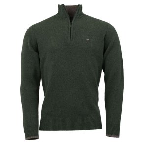 Laksen Brompton Zip-Neck Sweater Loden