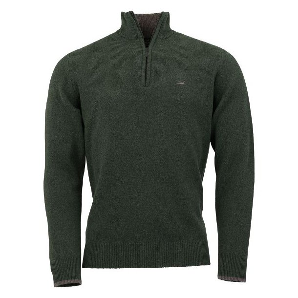 Laksen Brompton Zip-Neck Sweater Loden