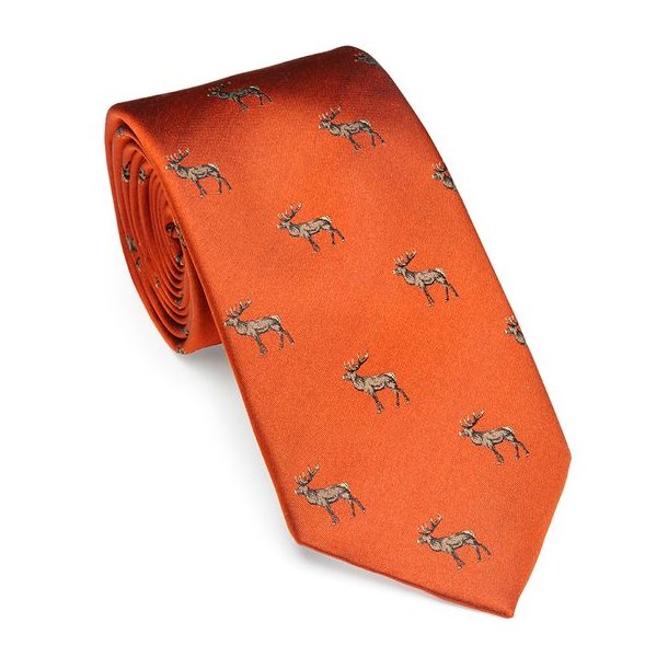 Laksen Deer Motif Slips Blood Orange