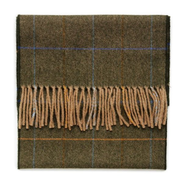 Laksen Laird Scarf checks Oliven