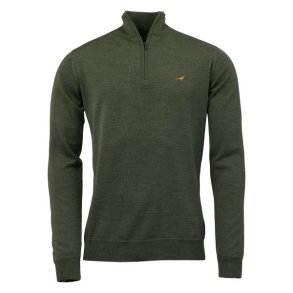 Laksen Norfolk Zip-Neck Sweater Woody