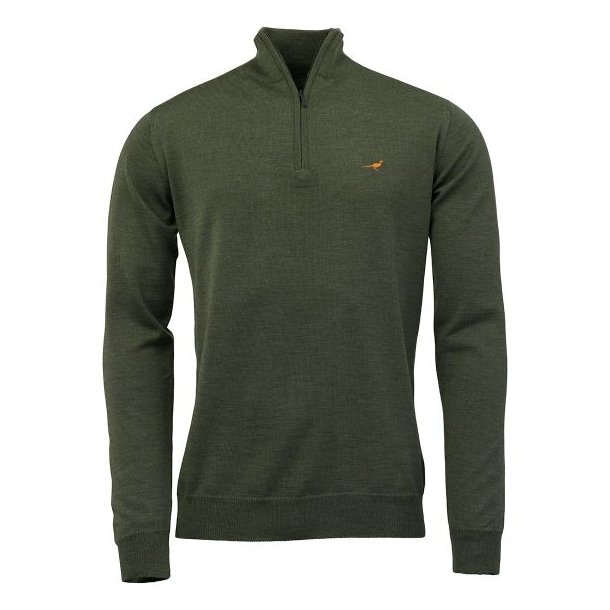 Laksen Norfolk Zip-Neck Sweater Woody