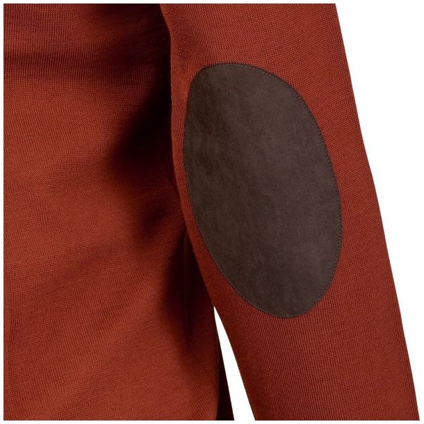 Laksen Sussex Merino V-Neck Knit Burnt Orange