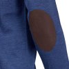 Laksen Sussex Merino V-Neck Knit Corn Blue
