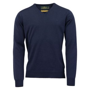 Laksen Sussex V-Neck Sweater Supernavy