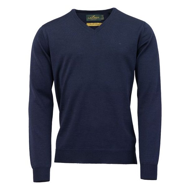 Laksen Sussex V-Neck Sweater Supernavy